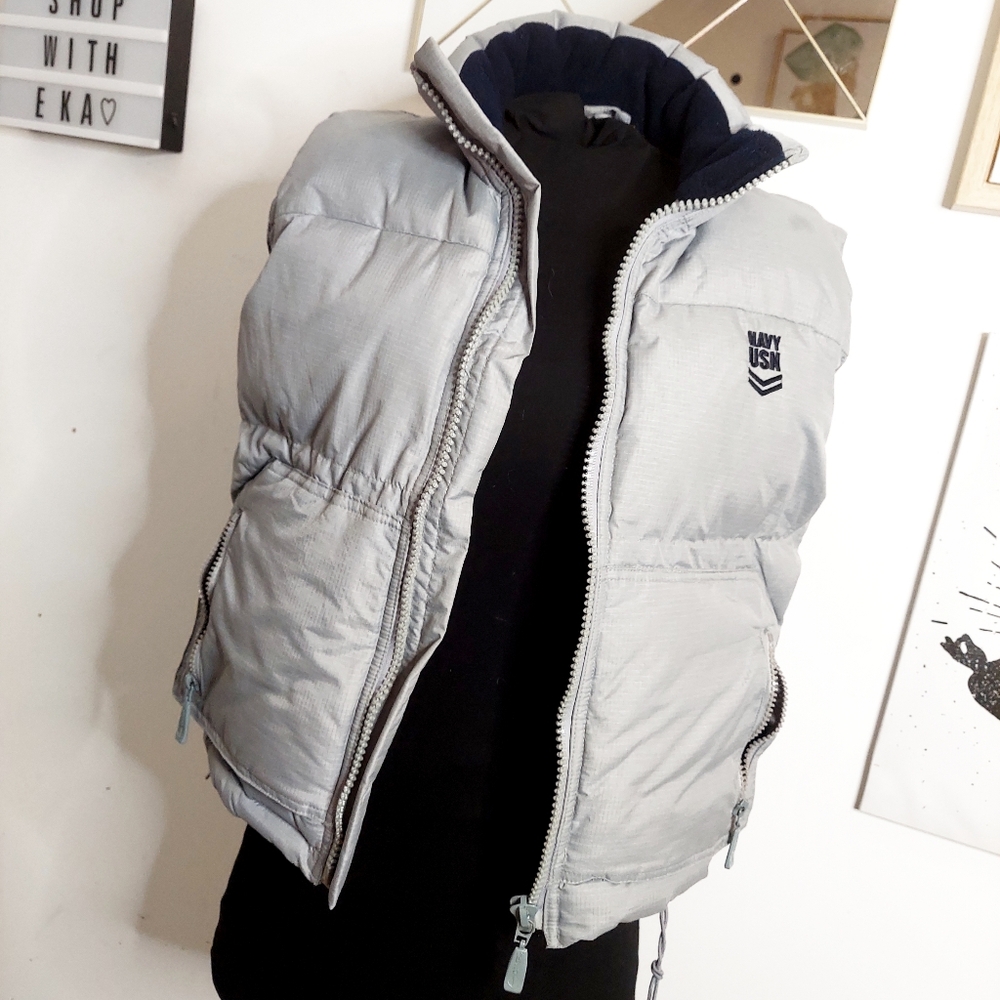 Boys grey puffer vest - Picture 1 of 7